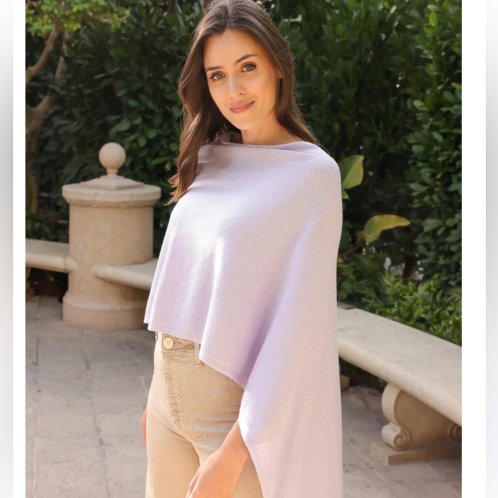 Alashan Cotton Cashmere Trade Wind Dress Topper Poncho